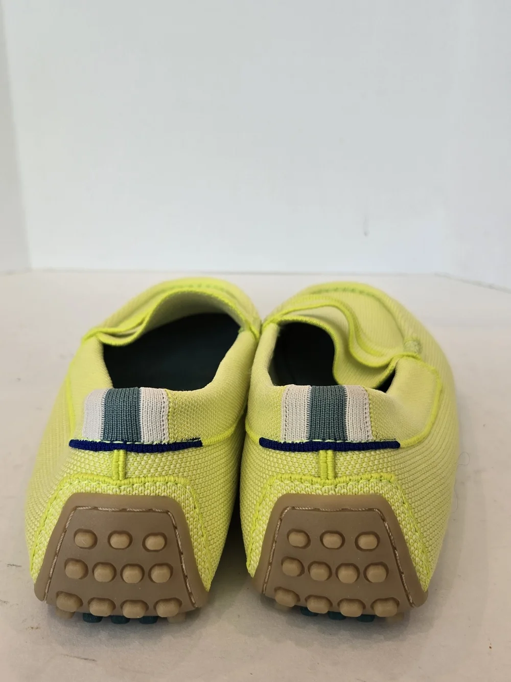 Rothy's Lemon Yellow Canvas Penny Loafers